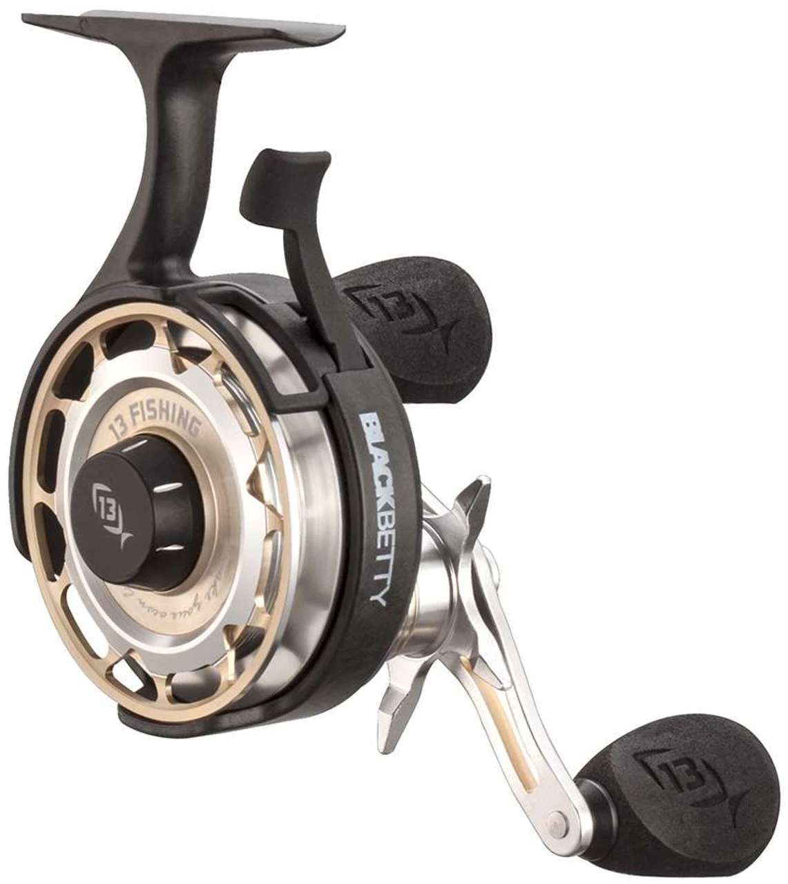13 Fishing BBCFFW2.5-RH Black Betty FreeFall Carbon Ice Reel 1 13 Fishing BBCFFW2.5-RH Black Betty FreeFall Carbon Ice Reel