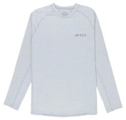 Aftco Adapt Phase Change Performance Shirt - Light Gray Heather - X-Large