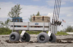 Alumacart Big Kahuna Beach Wagon W/UV Decking -Fishing Sales Store alumacart alum315 big kahuna beach wagon w uv decking 02692.1665199053