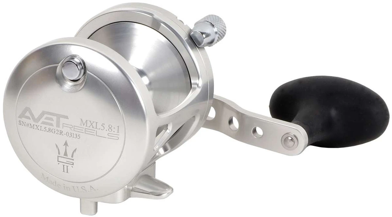 Avet MXL 5.8 G2 1 Speed Reel - Silver (No Glide Plate) 3 Avet MXL 5.8 G2 1 Speed Reel - Silver (No Glide Plate) - Image 3