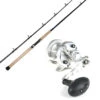 Avet SXJ 5.3 RH 1 Speed Reel / TackleDirect TDSSC701MHT Silver Hook Rod Combo