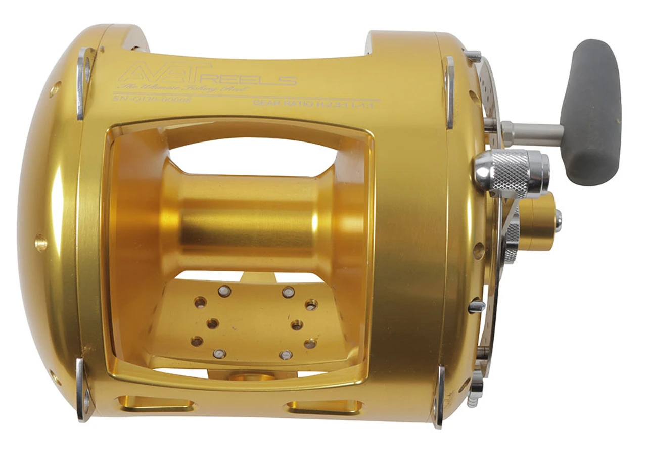 Avet T-RX 130 2-Speed Lever Drag Big Game Reel - Gold 2 Avet T-RX 130 2-Speed Lever Drag Big Game Reel - Gold - Image 2