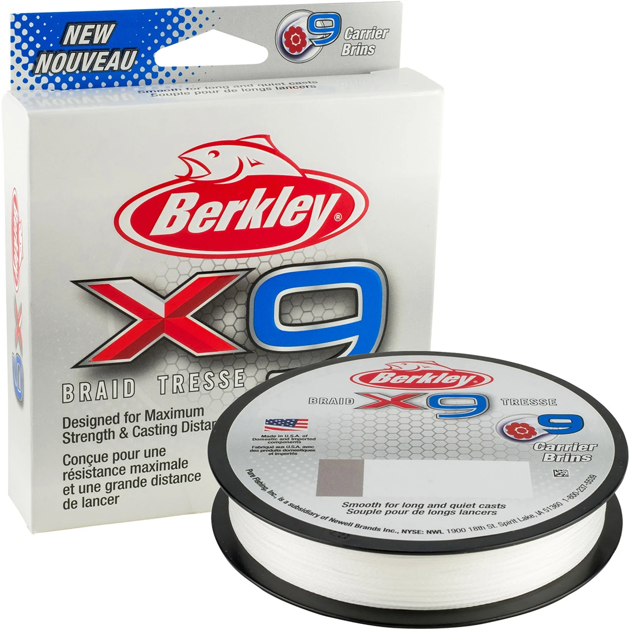 Berkley X9 Braided Line - Crystal 1 Berkley X9 Braided Line - Crystal