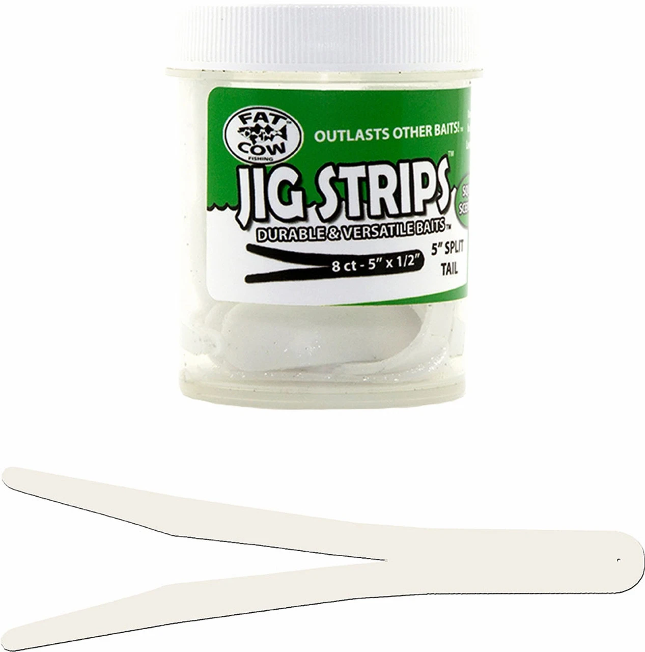 Fat Cow Fishing Jig Strips - Split Tails 1 Fat Cow Fishing Jig Strips - Split Tails