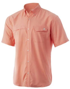 Huk Tide Point Short Sleeve Shirt - Desert Flower