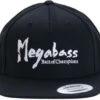 Megabass Brush Snapback Hat - Black/White