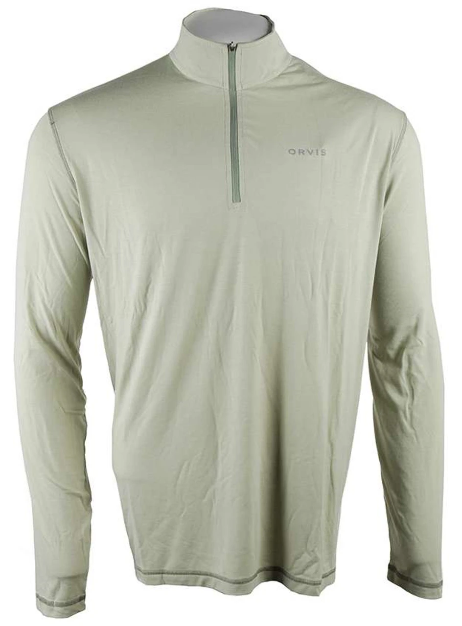 Orvis Mens Outsmart Tech Zipneck - Light Sage - Medium 1 Orvis Mens Outsmart Tech Zipneck - Light Sage - Medium