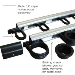Rush Creek Creations 3-in-1 Aluminum 10 Rod Wall/Ceiling Rack 11 Rush Creek Creations 3-in-1 Aluminum 10 Rod Wall/Ceiling Rack -Fishing Sales Store rush creek creations 40 0005 3 in 1 aluminum 10 rod wall ceiling storage rack 28588.1651237246