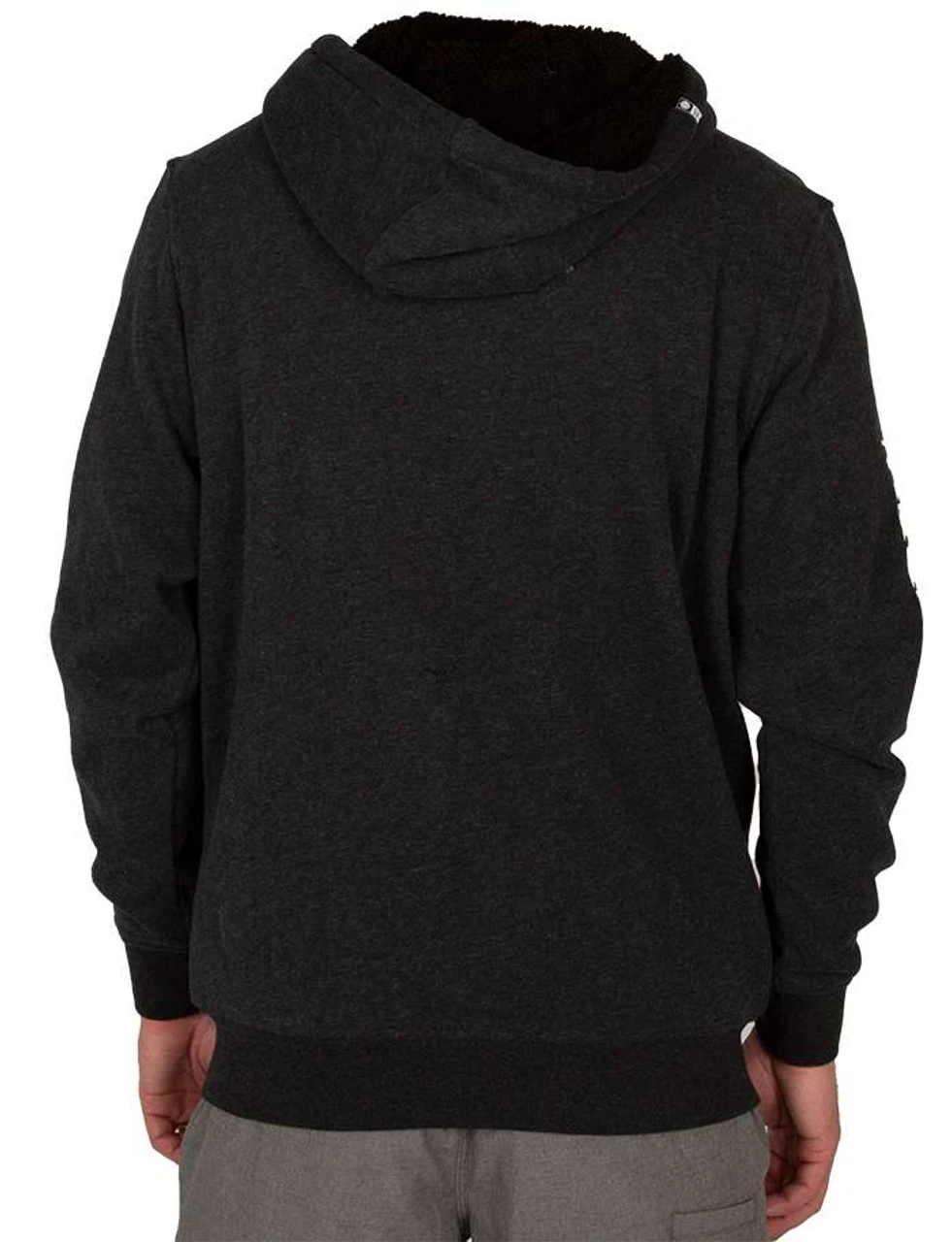 Salty Crew Refuge Sherpa Zip Fleece - Black Heather - Large 2 Salty Crew Refuge Sherpa Zip Fleece - Black Heather - Large - Image 2