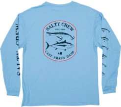 Salty Crew Surface Long Sleeve Sunshirt - Light Blue - Medium