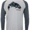 Simms Long Sleeve Tech Tee - Artist Series - Trout/Sterling - Large