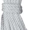 Unicord 460755 3-Strand Twisted White Nylon Dock Lines - 3/8 X 25